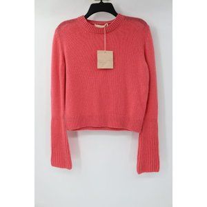 NWT‎ Brock Collection sweater womens XS cashmere kendall knit pink rose jumper